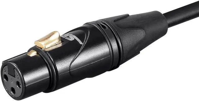 Alt view image 4 of 7 - Monoprice Starquad XLR Microphone Cable - 25 Feet - Black | XLR-M to XLR-F, 24AWG, Optimized for Analog Audio - Gold Contacts - Stage Right Series