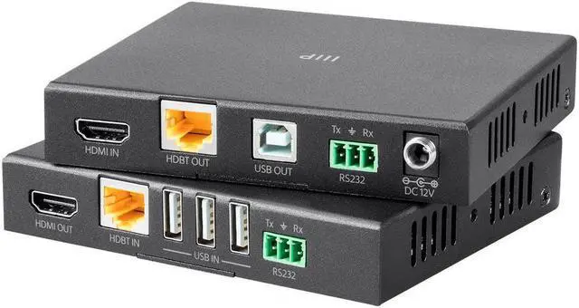 Alt view image 2 of 12 - Monoprice Blackbird 4K Pro HDBaseT Extender Kit, IR, 70m with PoC, RS232, HDCP 2.2