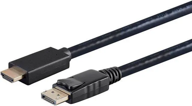 Main image of Monoprice DisplayPort 1.1 to HDTV Cable - 6 Feet - Black