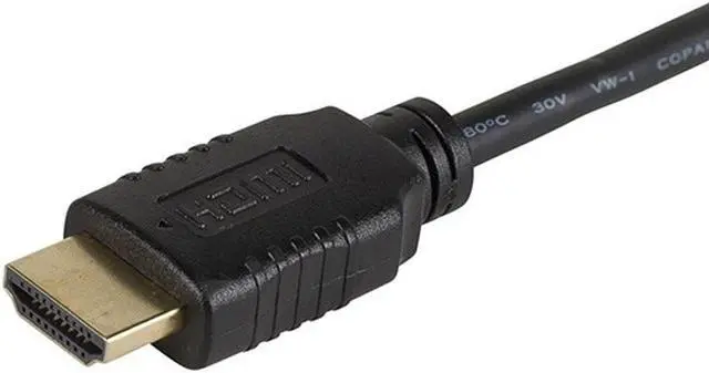 Alt view image 12 of 15 - Monoprice High Speed HDMI Cable - 1.5 Feet - Black | With HDMI Micro Connector, 4K @ 24Hz, 10.2Gbps, 34AWG