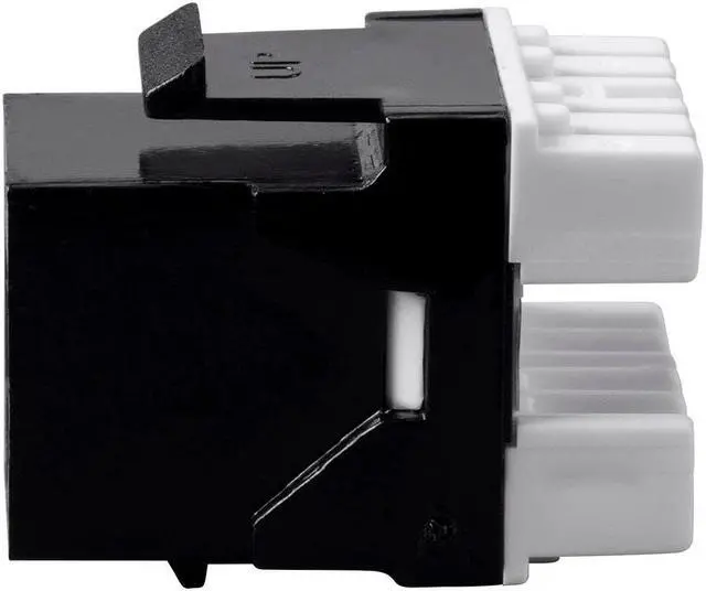 Alt view image 5 of 6 - Monoprice Cat6 RJ-45 180-Degree Punch Down Keystone Dual IDC, Black