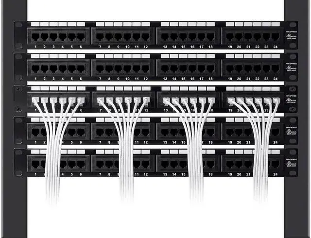Alt view image 7 of 12 - Monoprice Cat6 Ethernet Patch Cable - 14 feet - Blue | Snagless RJ45 Stranded 550MHz UTP CMR Riser Rated Pure Bare Copper Wire 28AWG - SlimRun Series