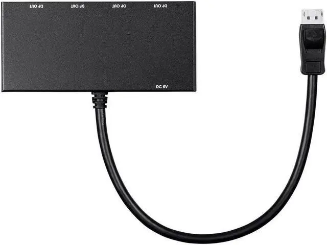 Alt view image 5 of 7 - Monoprice 4-Port DisplayPort 1.2 to DisplayPort Multi-Stream Transport (MST) Hub, DP to DP, Ideal For Digital Signage, Large Video Displays In Schools