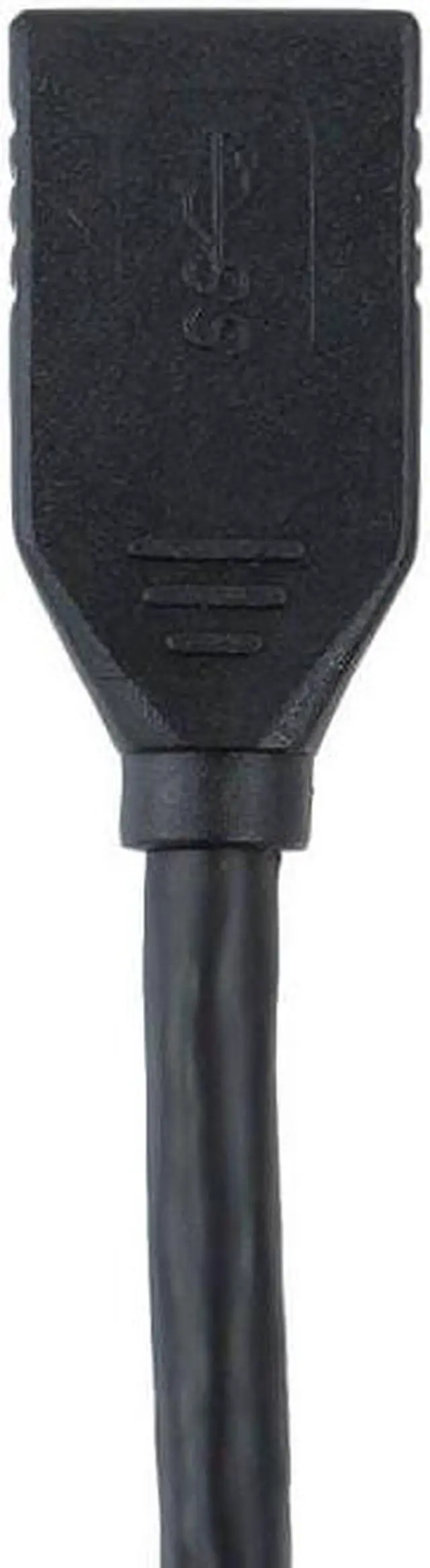 Alt view image 8 of 14 - Monoprice USB 3.0 Type-A Male to Type-A Female Extension Cable - 6 Feet - Black | Use with PlayStation, Xbox, Oculus VR, USB Flash Drive, Card Reader, Hard Drive, Keyboard