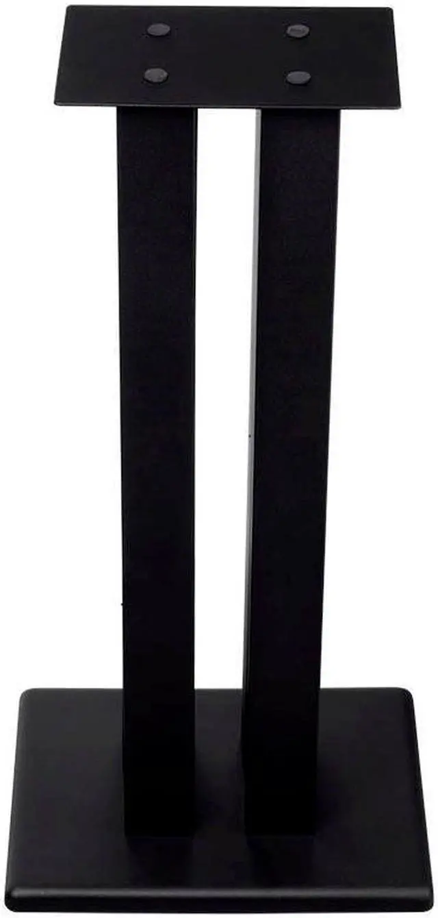 Alt view image 3 of 7 - Monoprice Monolith 24 Inch Speaker Stand (Each) - Black | Supports 75 lbs, Adjustable Spikes, Compatible With Bose, Polk, Sony, Yamaha, Pioneer and others
