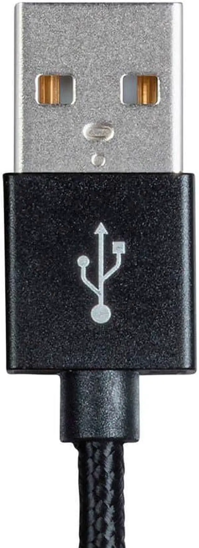 Alt view image 4 of 13 - Monoprice Palette Series MFi Certified Lightning to USB Charge & Sync Cable, 3ft Black