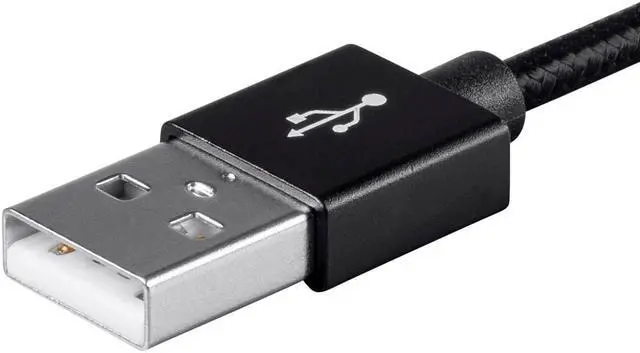 Alt view image 6 of 13 - Monoprice Palette Series MFi Certified Lightning to USB Charge & Sync Cable, 3ft Black