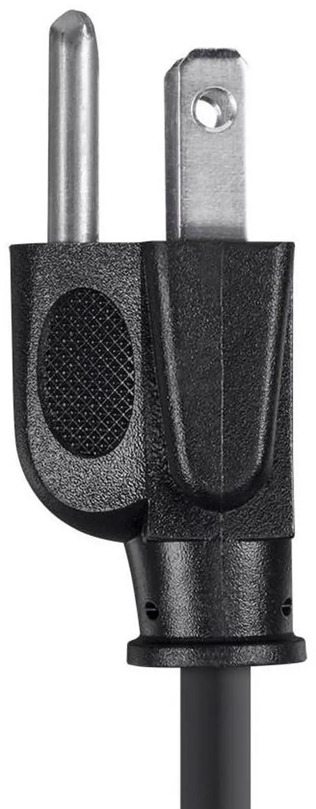 Alt view image 5 of 9 - Monoprice 1ft 18AWG Power Cord Cable w/ 3 Conductor PC Power Connector Socket, 10A (NEMA 5-15P to IEC-320-C13)