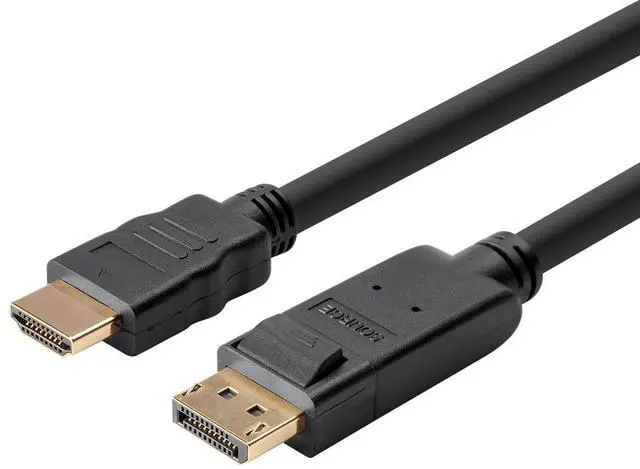 Alt view image 2 of 13 - Monoprice DisplayPort 1.2a to HDTV Cable - 6 Feet, Supports Up to 4K Resolution And 3D Video - Select Series
