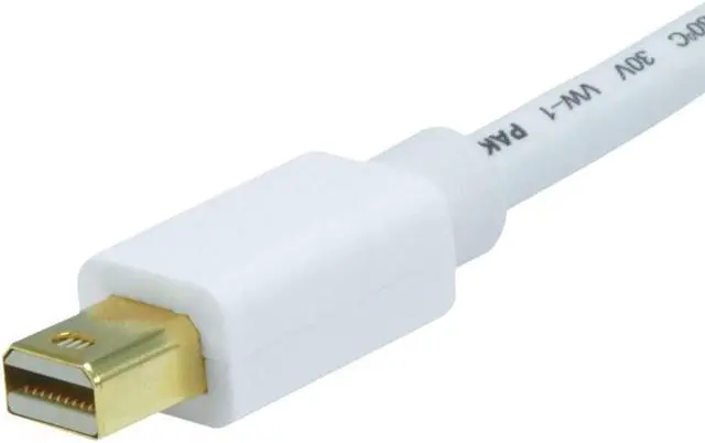 Alt view image 4 of 7 - Monoprice 3Ft 32Awg Mini Displayport To Vga Cable - White