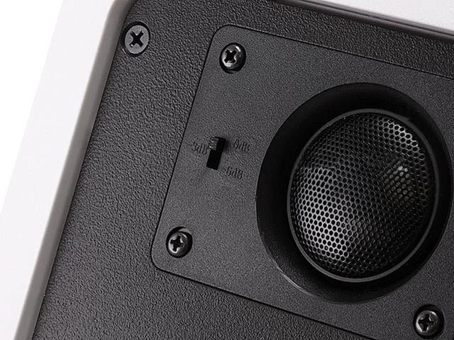 Alt view image 4 of 7 - Monoprice 2-Way Aramid Fiber In-Wall Speakers - 6.5 Inch (Pair) Titanium Silk Dome Tweeters - Caliber Series