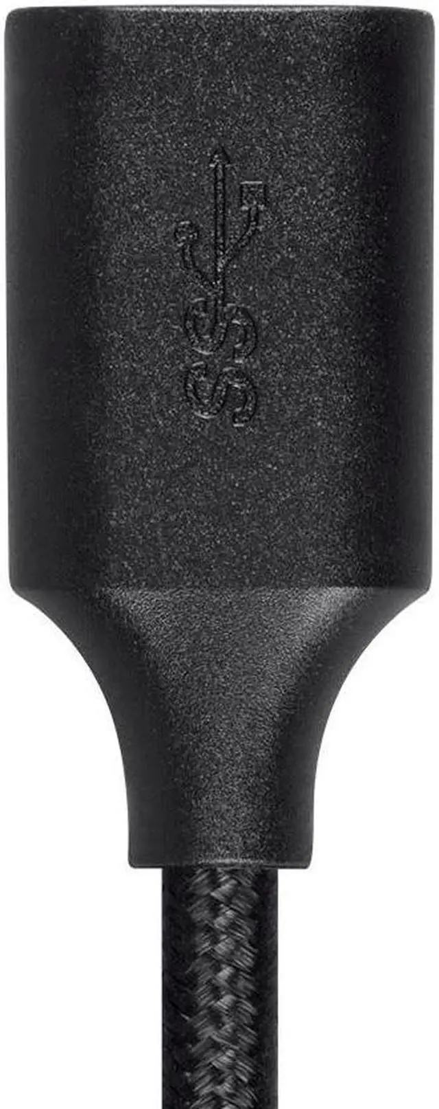 Alt view image 6 of 8 - Monoprice USB & Lightning Cable - 10 Feet - Black | USB 3.0 A Male to A Female Premium Extension Cable