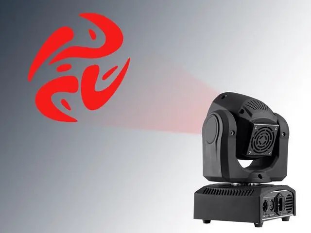 Alt view image 4 of 8 - Monoprice Stage Beam LED Moving Head Light With 7 Colors and Gobos plus Open, 30 Watt - Stage Right Series