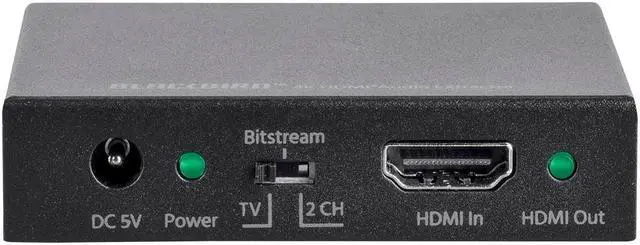 Alt view image 3 of 7 - Monoprice Blackbird 4K HDMI Audio Extractor, 18Gbps, HDCP 2.2