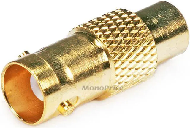 Alt view image 2 of 4 - Monoprice BNC Female to RCA Female Adapter - Gold Plated |Transfer 75ohm Signals