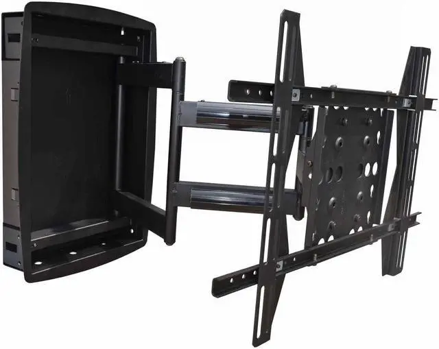 Alt view image 2 of 12 - Monoprice Recessed Full-Motion Articulating TV Wall Mount Bracket For TVs 42in to 63in | Max Weight 200lbs, VESA Patterns Up to 800x500