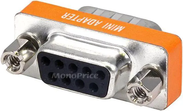 Main image of Monoprice DB9 Male/Female Mini Null Modem Adapter