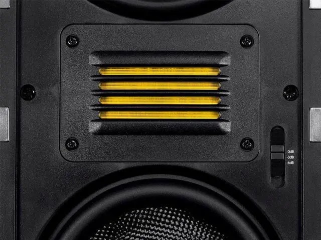 Alt view image 5 of 12 - Monoprice 3-Way Carbon Fiber In-Wall Column Speaker - 6.5 Inch With Ribbon Tweeter (Each) - Amber Series