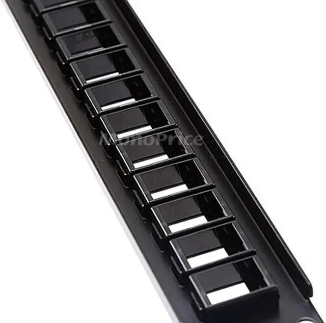 Alt view image 8 of 10 - Monoprice 24-port Keystone Jack Panel