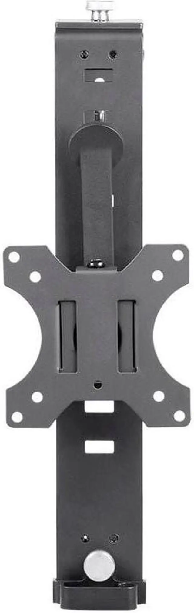 Alt view image 4 of 20 - Monoprice Cubicle Flat Panel Monitor Mount - Black | Ultra-Thin, Adjustable Height, Durable - Workstream Collection