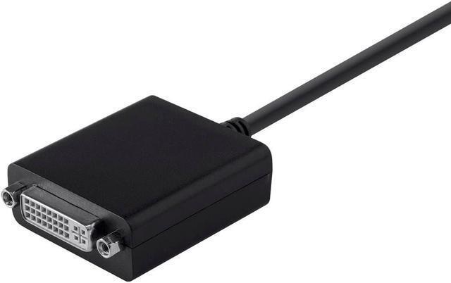 Alt view image 3 of 11 - Monoprice Mini DisplayPort 1.1 to DVI Adapter, Black