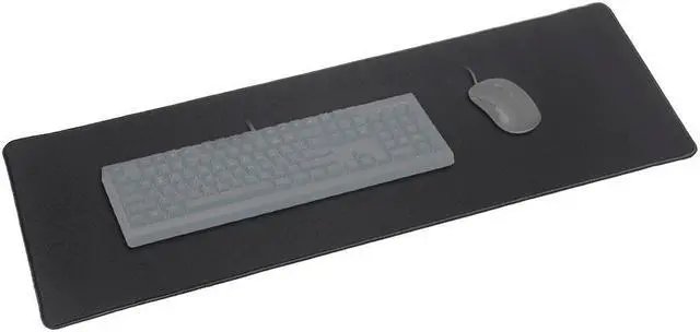 Main image of Monoprice Extra Wide Length Mouse Pad - Black | 36 x 12 inches, 3mm Thick - Workstream Collection
