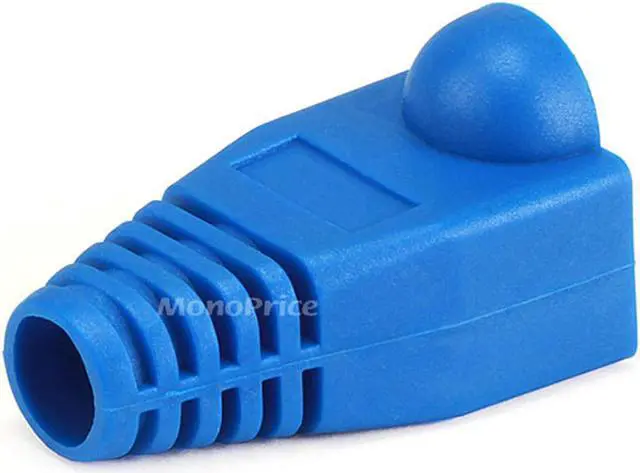 Alt view image 2 of 3 - Monoprice RJ45 Strain Relief Boots, 50 pcs/pack, Blue