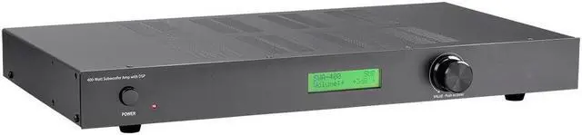 Alt view image 2 of 7 - Monoprice SWA-400 Subwoofer Amplifier - Black - 400 watt with DSP, Presets, Cool Class D Amps