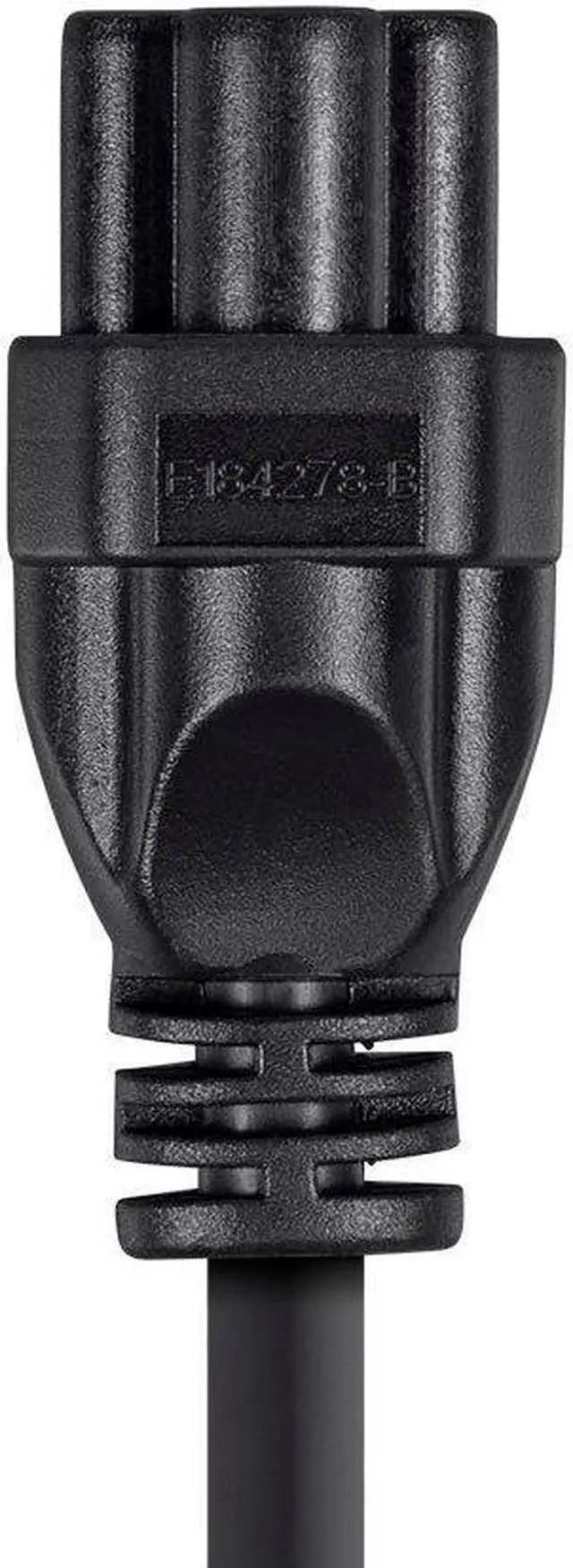 Alt view image 12 of 16 - Monoprice Power Cord - 3 Feet - Black | NEMA 5-15P to IEC 60320 C5, 18AWG, 10A/1250W, 3-Prong