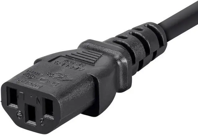 Alt view image 3 of 9 - Monoprice 6ft 16AWG Power Extension Cord Cable w/ 3 Conductor PC/Mon, 13A (IEC-320-C14 to IEC-320-C13)