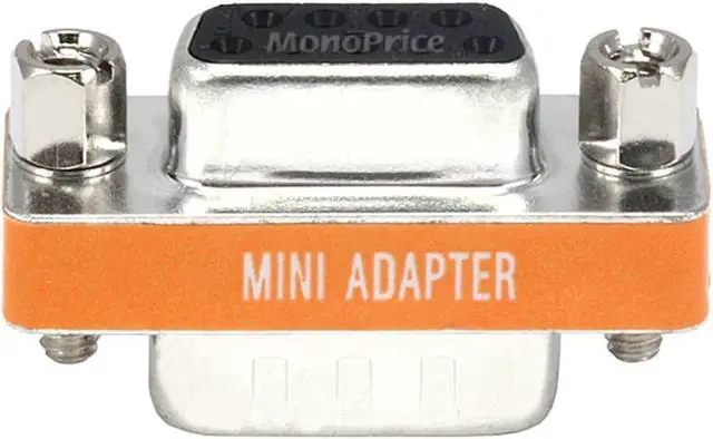 Alt view image 3 of 3 - Monoprice DB9 Male/Female Mini Null Modem Adapter
