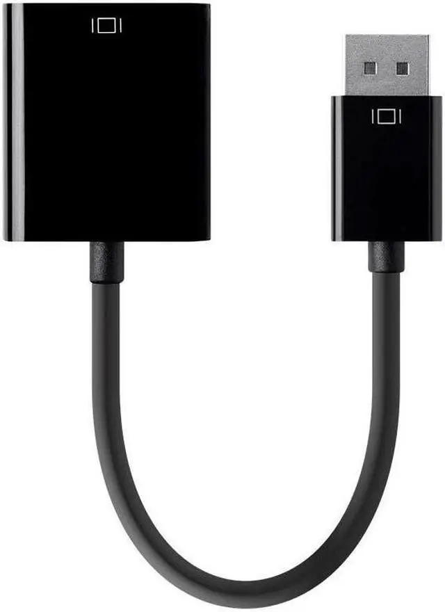 Alt view image 4 of 14 - Monoprice DisplayPort 1.2a to VGA Active Adapter - Black, For HDTV, Projector, Computer, Monitor Desktop, Laptop, PC