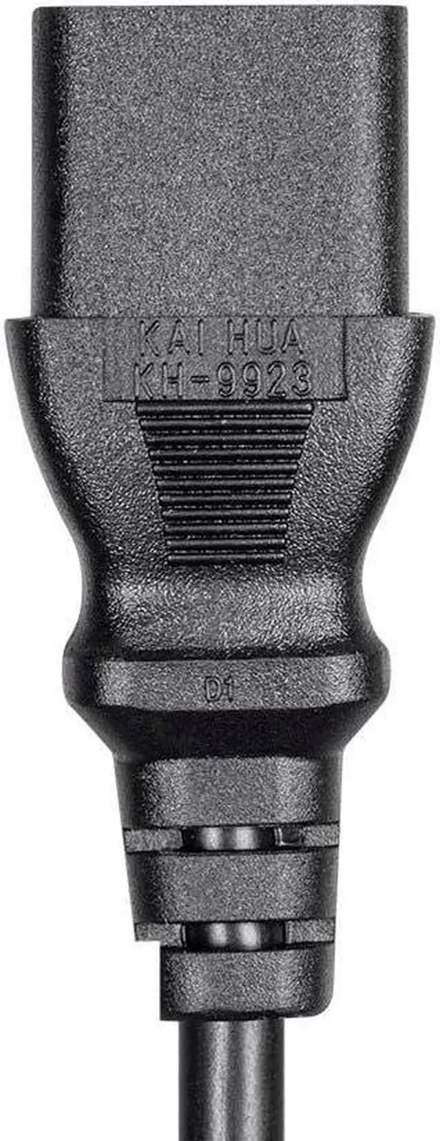 Alt view image 6 of 12 - Monoprice 5ft 16AWG Power Extension Cord Cable with 3 Conductor PC/Mon  13A (IEC 60320 C14 to IEC 60320 C13)