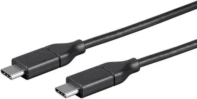Alt view image 2 of 6 - Monoprice USB C to USB C 2.0 Cable - 4 Meters (13.1 Feet) - Black | 480Mbps, 5A, 30/26AWG, Type C, Compatible with iPad Pro / MacBook Pro / Samsung Galaxy More - Essentials Series