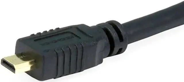 Alt view image 7 of 12 - Monoprice Standard HDMI Cable - 6 Feet - Black | With HDMI Micro Connector, 1080i @ 60Hz, 4.95Gbps, 34AWG