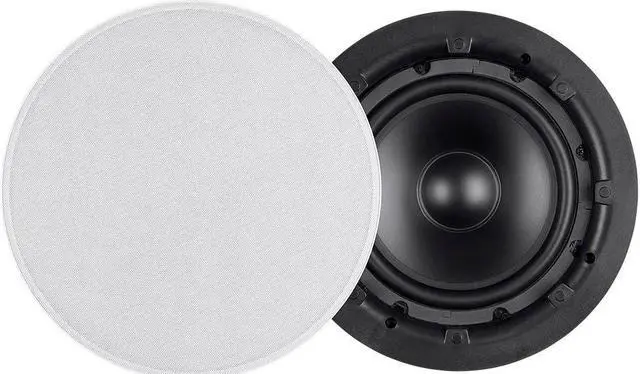 Main image of Monoprice Ceiling Speaker Subwoofer - 8 Inch, Slim Bezel, Easy Install With Dual Voice Coil (Each) - Aria Series