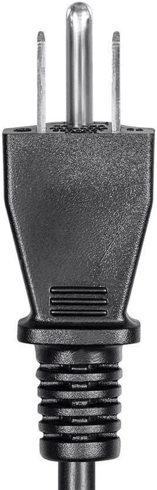 Alt view image 5 of 6 - Monoprice 4ft 18AWG Power Cord Cable with 3 Conductor PC Power Connector Socket  10A (NEMA 5-15P to IEC 60320-C13)