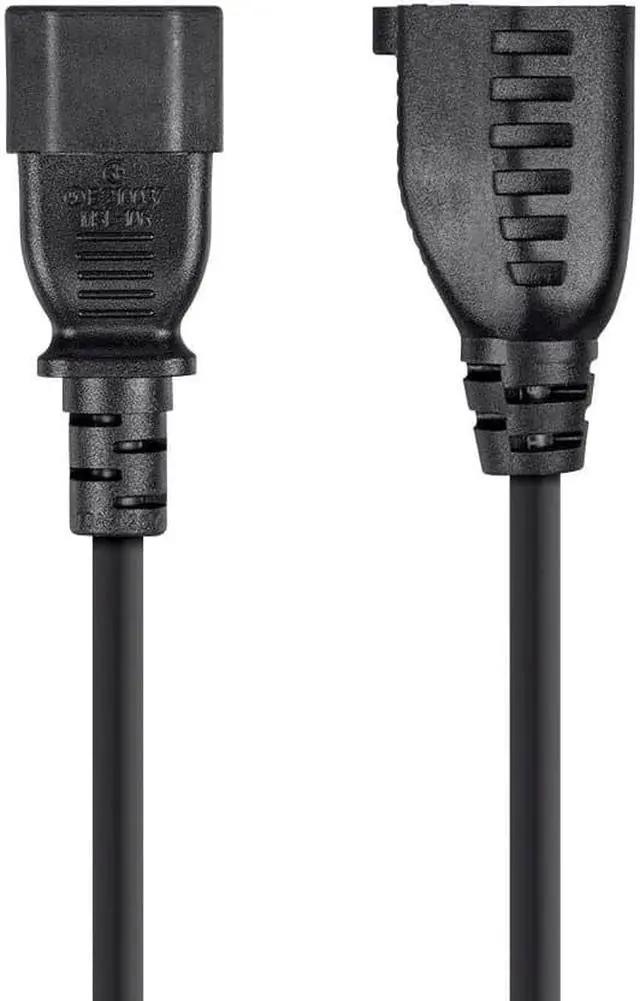 Alt view image 2 of 6 - Monoprice Inc. Power Adapter Cord Cable-Black 6Ft