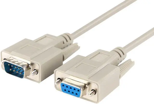 Main image of Monoprice 10ft Molded DB9 Male/Female Serial Cable