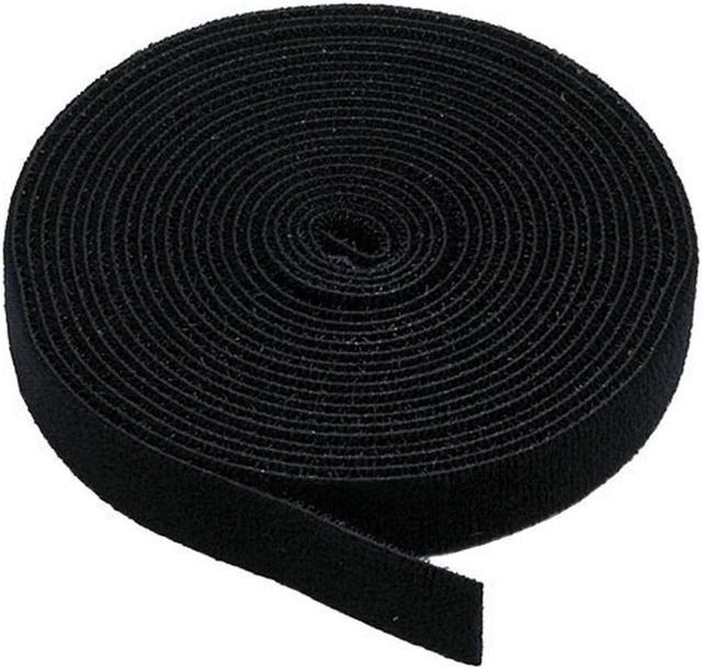 Monoprice Hook & Loop Fastening Tape, 3/4-inch Wide, 5 yards/Roll - Black 