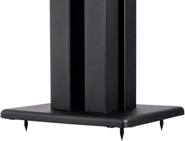 Alt view image 4 of 7 - Monoprice Monolith 24 Inch Speaker Stand (Each) - Black | Supports 75 lbs, Adjustable Spikes, Compatible With Bose, Polk, Sony, Yamaha, Pioneer and others