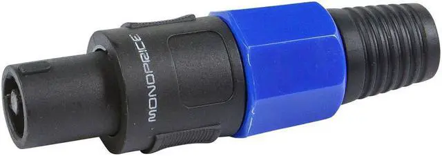 Alt view image 3 of 7 - Monoprice Pro Audio Cable - 4-pole NL4 Female Speaker Twist Connector
