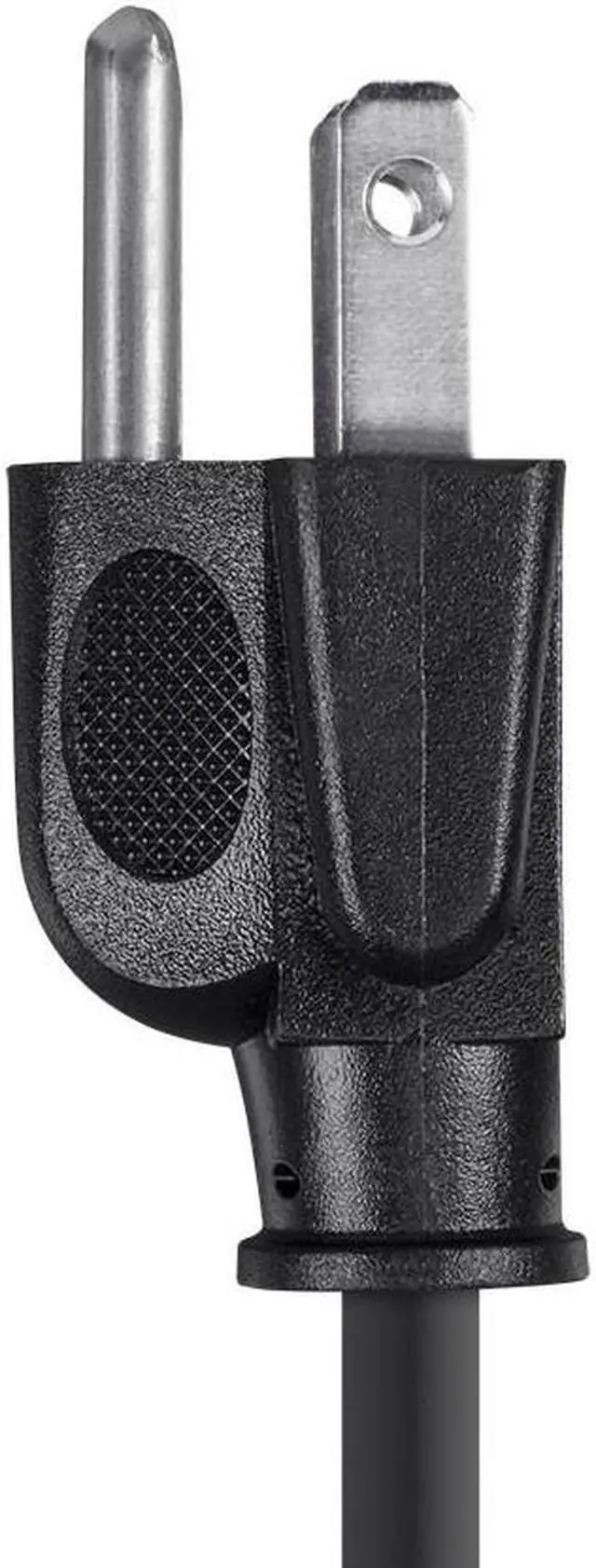 Alt view image 5 of 7 - Monoprice 2ft 16AWG Power Cord Cable w/ 3 Conductor PC Power Connector Socket, 13A (NEMA 5-15P to IEC-320-C13)