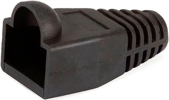 Main image of Monoprice RJ45 Strain Relief Boots, 50 pcs/pack, Black