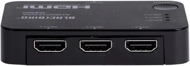 Alt view image 4 of 14 - Monoprice Blackbird 4K 3x1 HDMI 2.0 Slim Switch - Black |4k @ 60Hz, HDCP 2.2 Compliant, HDR, Dolby TrueHD Support And IR Remote Control