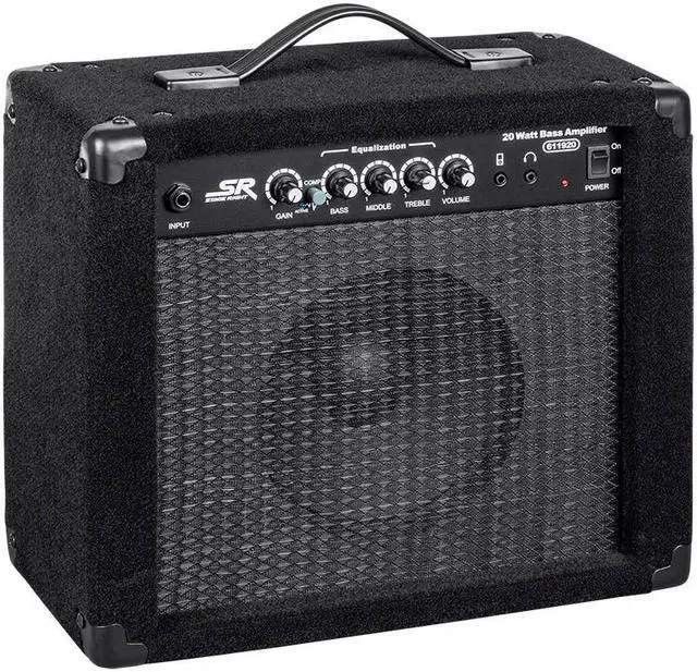 Alt view image 2 of 9 - Monoprice 20-Watt, 1x8 Bass Combo Amplifier