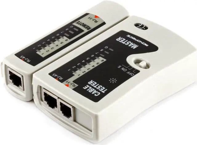 Alt view image 2 of 11 - Monoprice RJ11 and RJ45 Modular Plug Tester