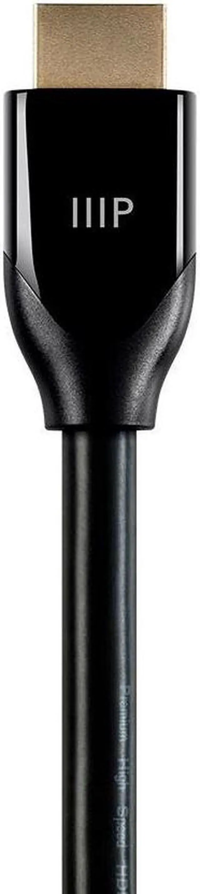 Alt view image 3 of 17 - Monoprice HDMI Cable - 25 Feet - Black | Certified Premium, High Speed, 4K@60Hz, HDR, 18Gbps, 24AWG, YUV 4:4:4, Compatible with UHD TV and More