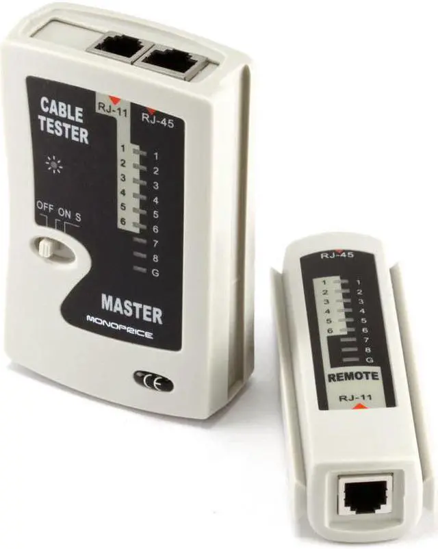 Alt view image 3 of 11 - Monoprice RJ11 and RJ45 Modular Plug Tester