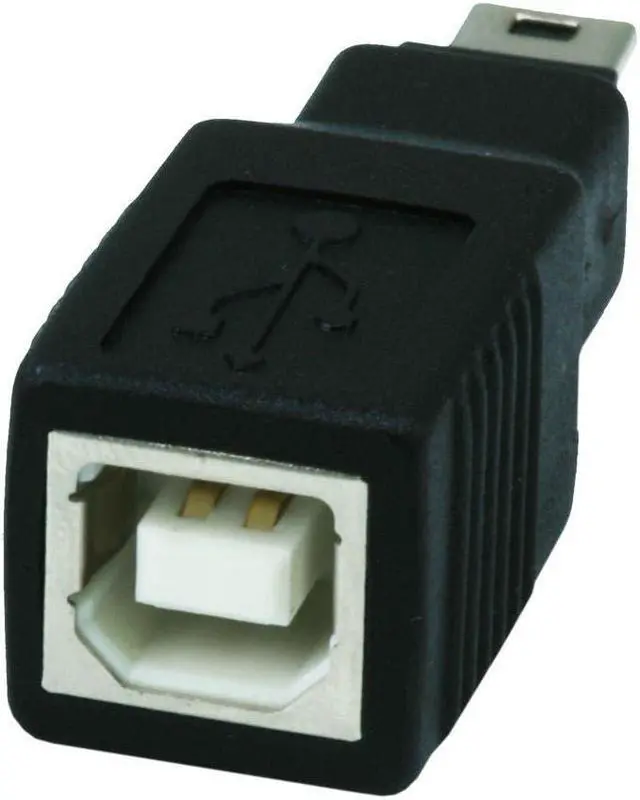 Alt view image 3 of 3 - Monoprice USB 2.0 B Female to Mini 5 pin (B5) Male Adapter